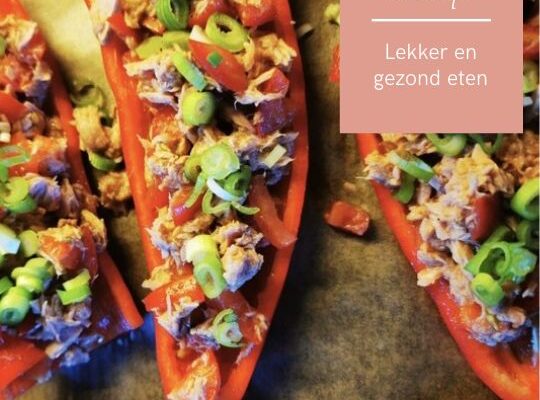 Zoete puntpaprika met tonijn